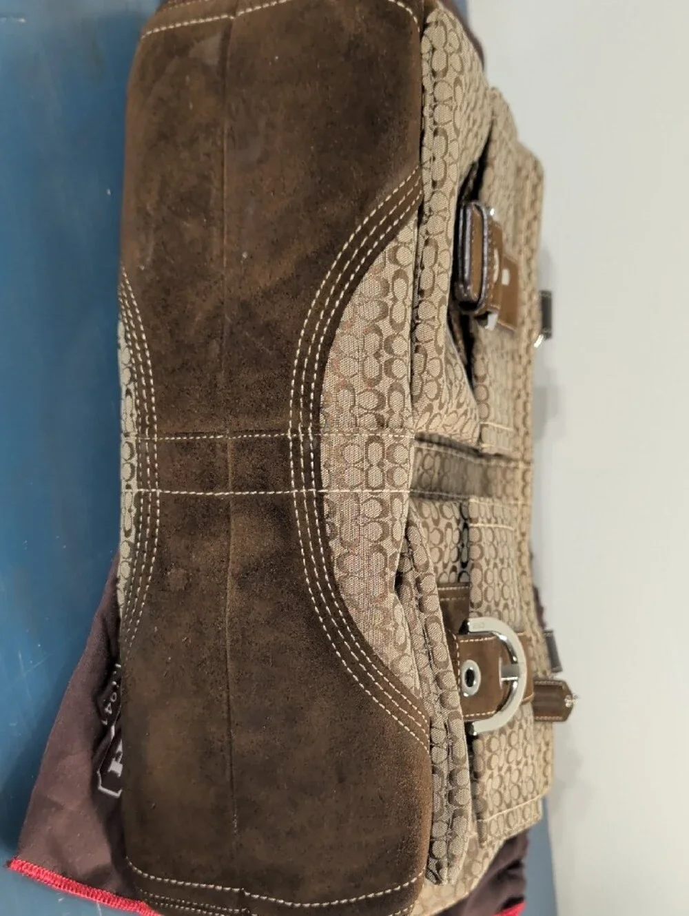 Coach Brown Soho Signature Buckle Tote Style 6427